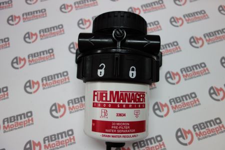 Fuel Manager FM1000 Pre-Filter/Water Sep. Assembly with 1/2